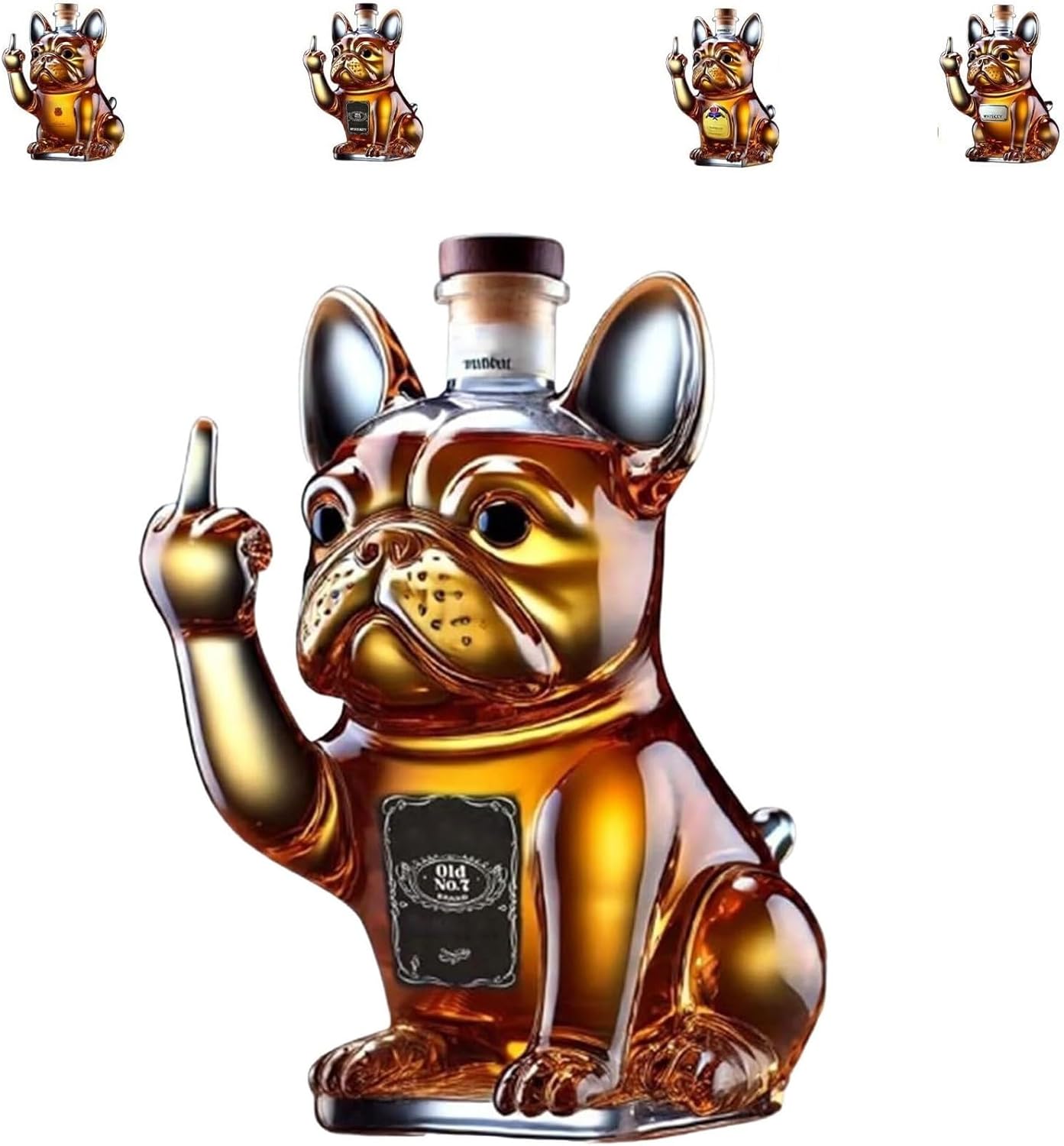 Grappige Bulldog Decanter Set – Leuk voor Hondenbaasjes