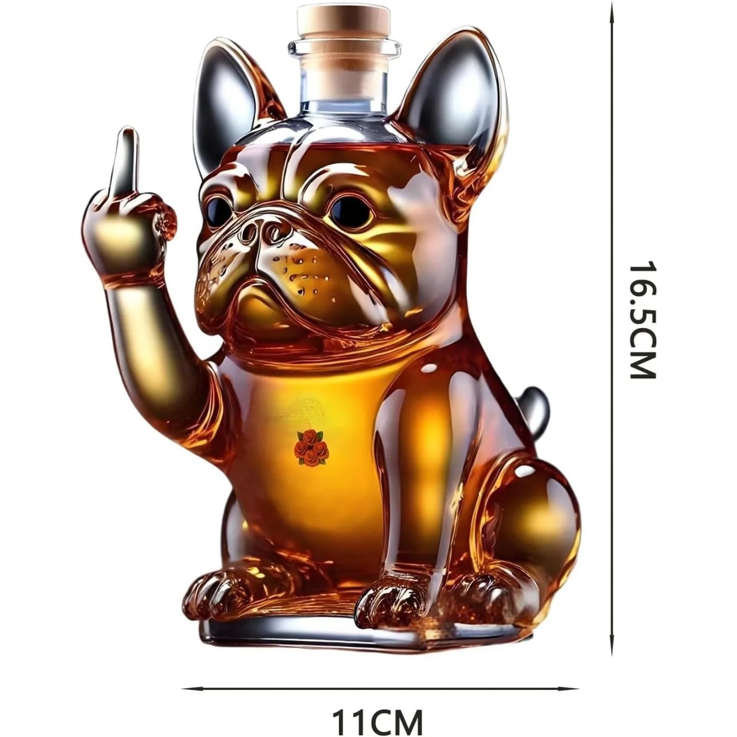Grappige Bulldog Decanter Set – Leuk voor Hondenbaasjes