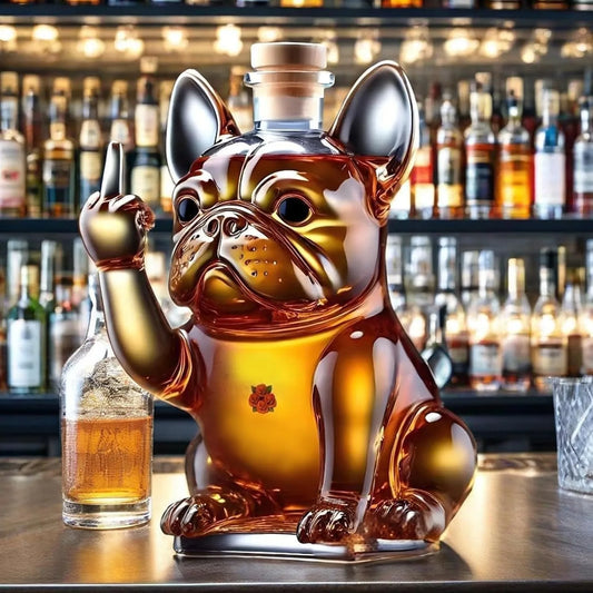 Grappige Bulldog Decanter Set – Leuk voor Hondenbaasjes