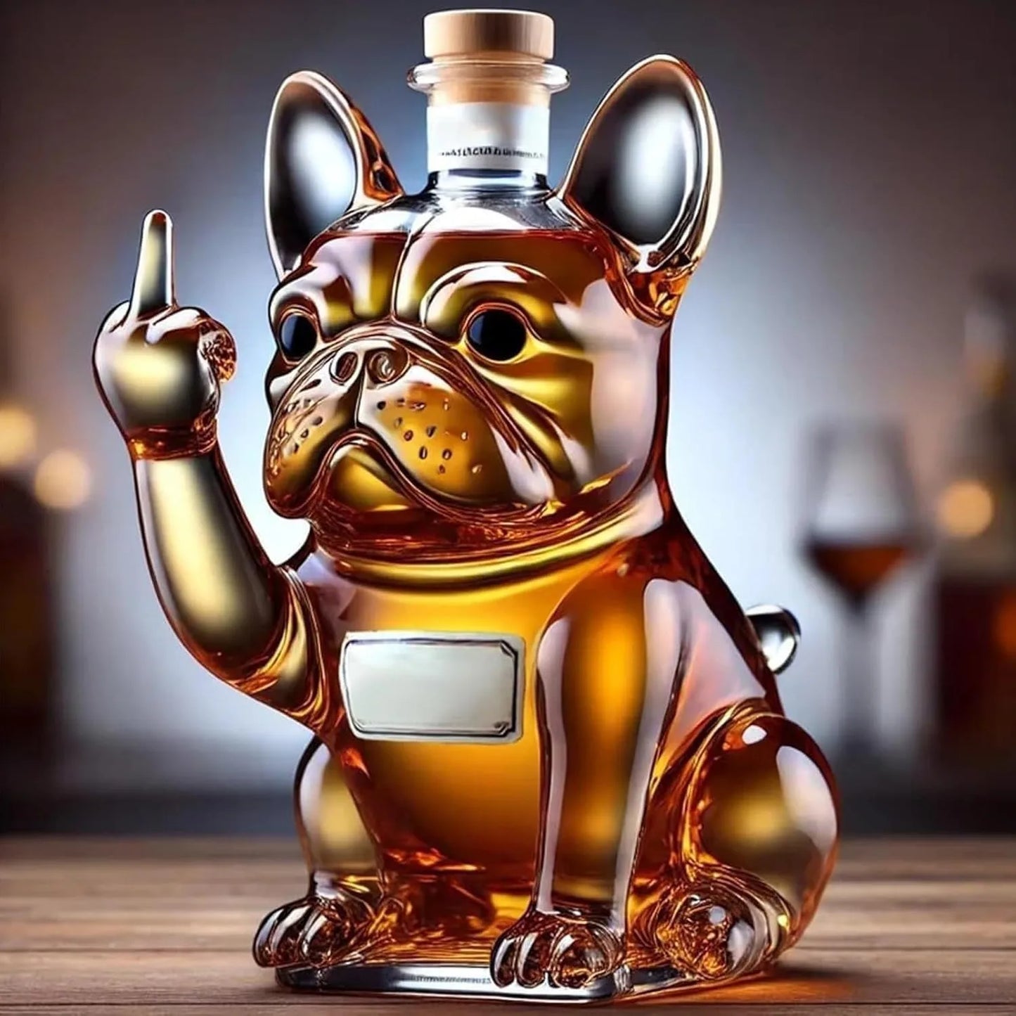 Grappige Bulldog Decanter Set – Leuk voor Hondenbaasjes